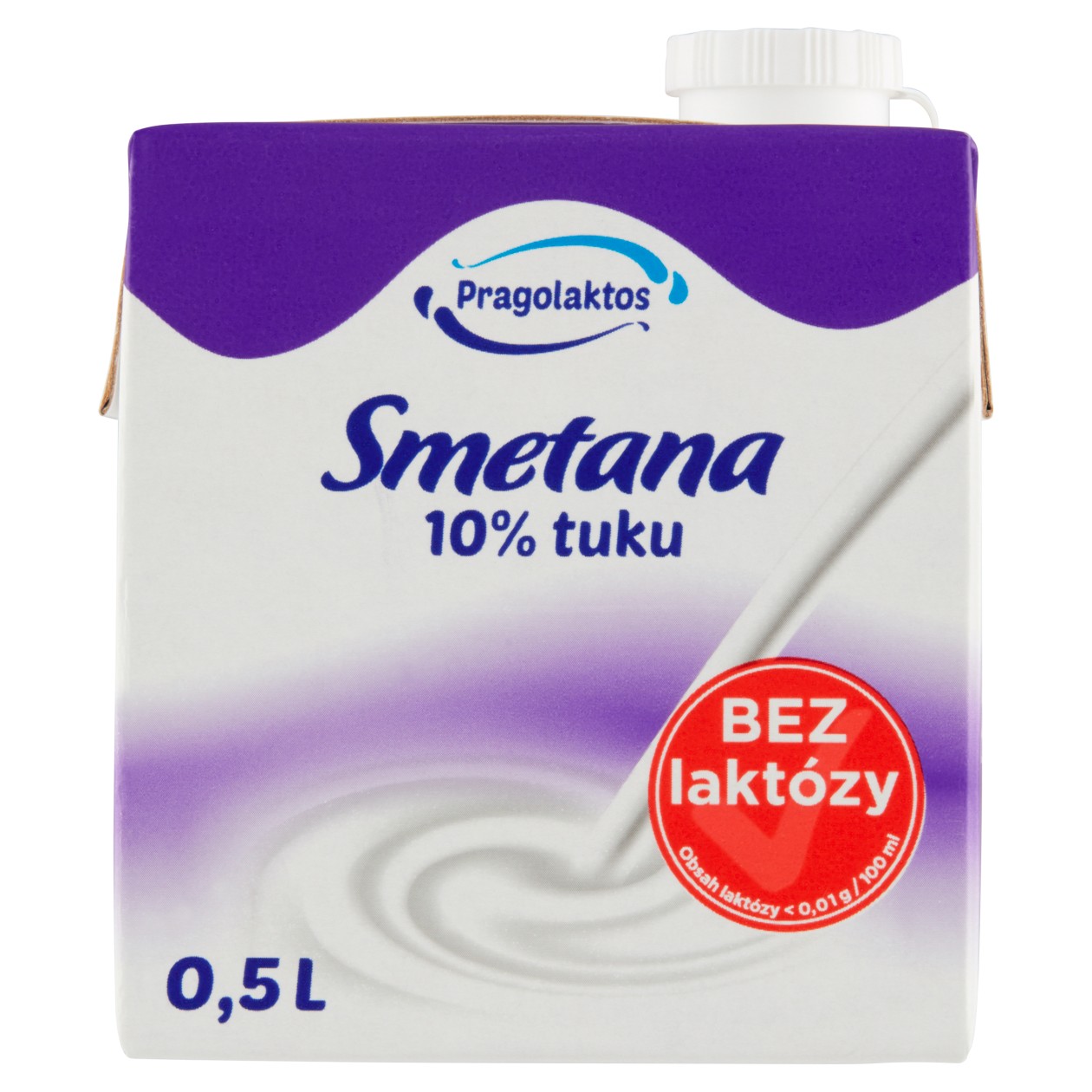 Pragolaktos Smetana 10% Bez Laktózy 0,5L