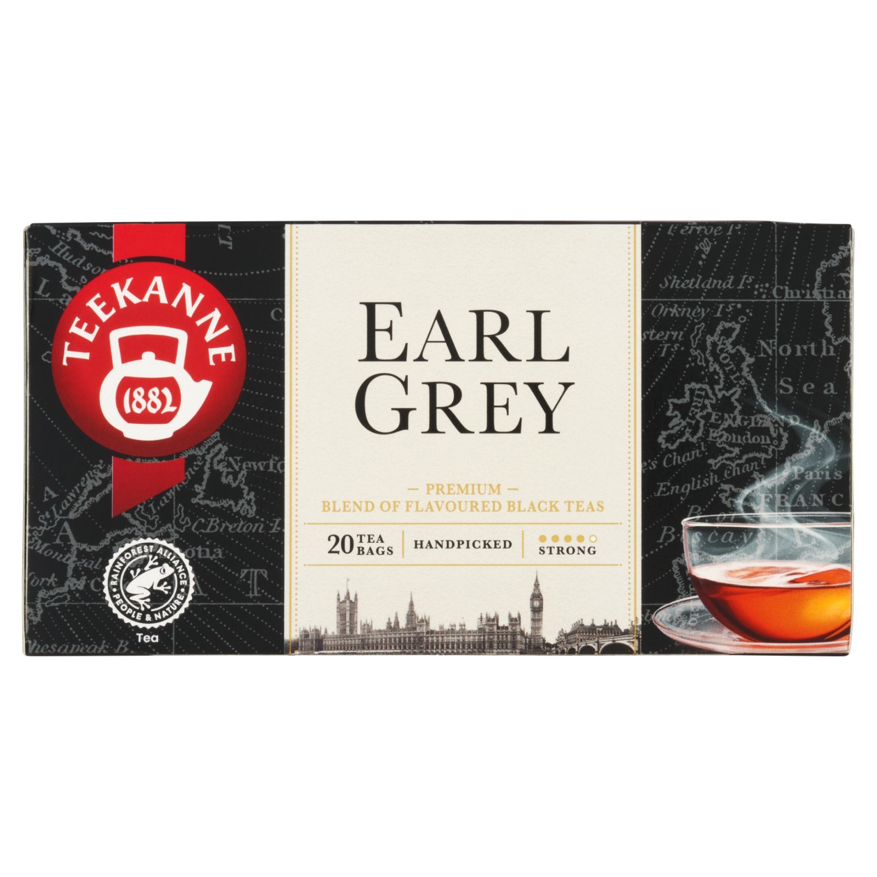 Teekanne Earl grey Černý Čaj Aromatizovaný 20 X 1,65g (33g)