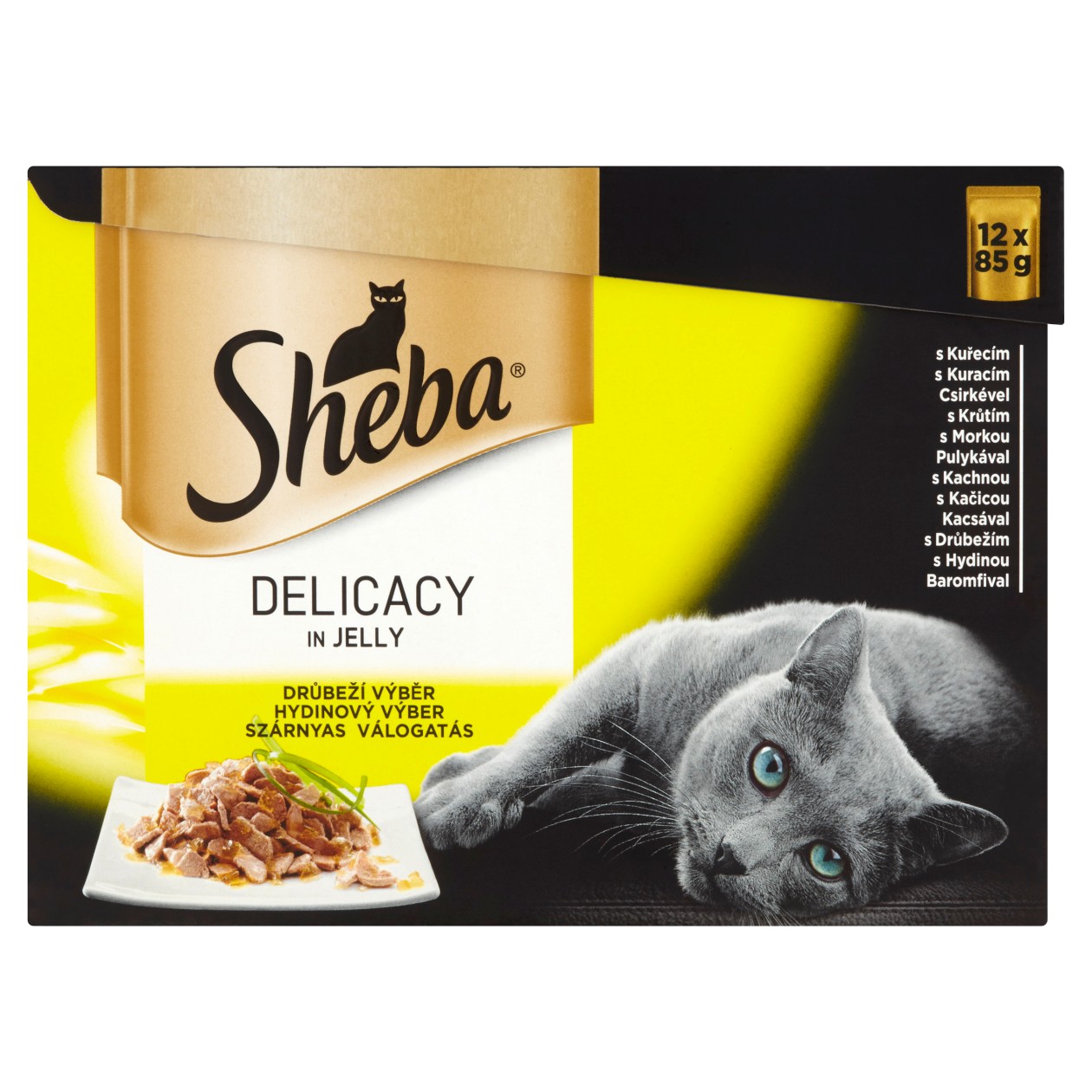 Sheba Drůbeží Výběr S Kuřecím, S Krůtím, S Kachnou, S Drůbežím 12 X 85g
