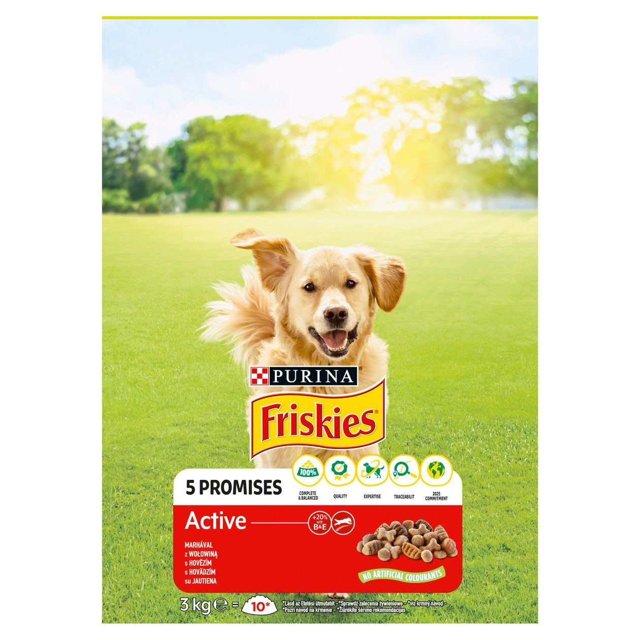 Friskies Active granule pro psy hovězí 3kg