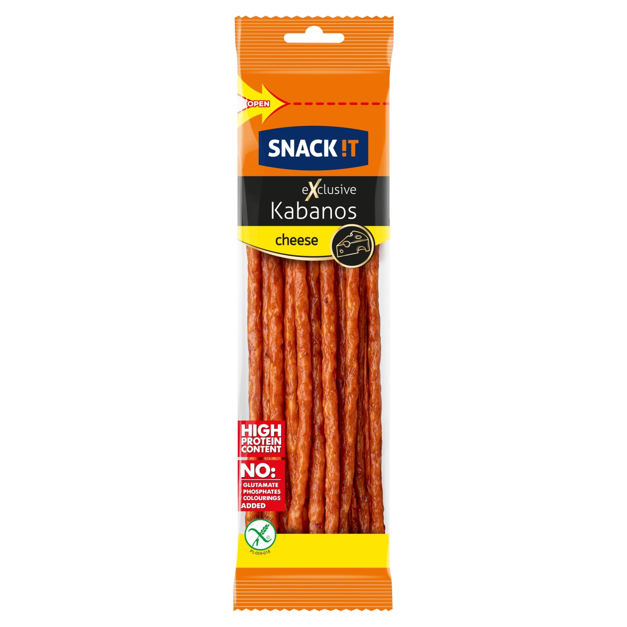 Snack !T Kabanos Exclusive Se Sýrem 120g