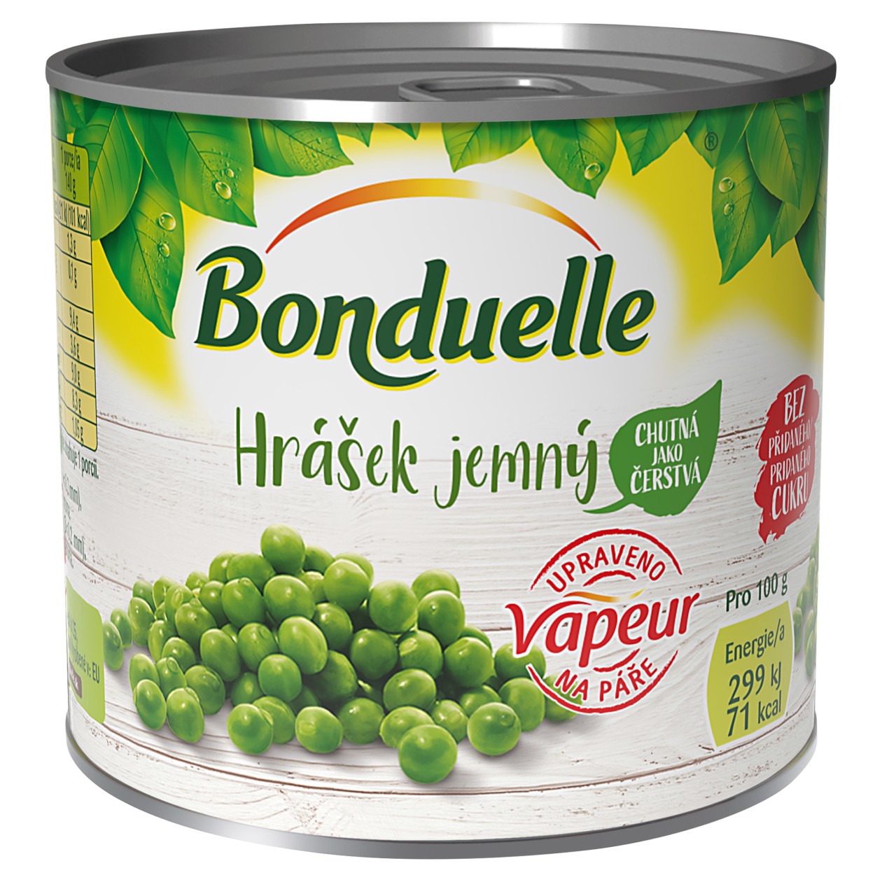 Bonduelle Hrášek jemný upravený na páře 160g