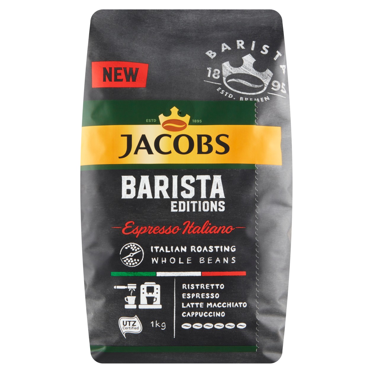 Jacobs Barista Espresso Italiano Zrnková Káva 1000g
