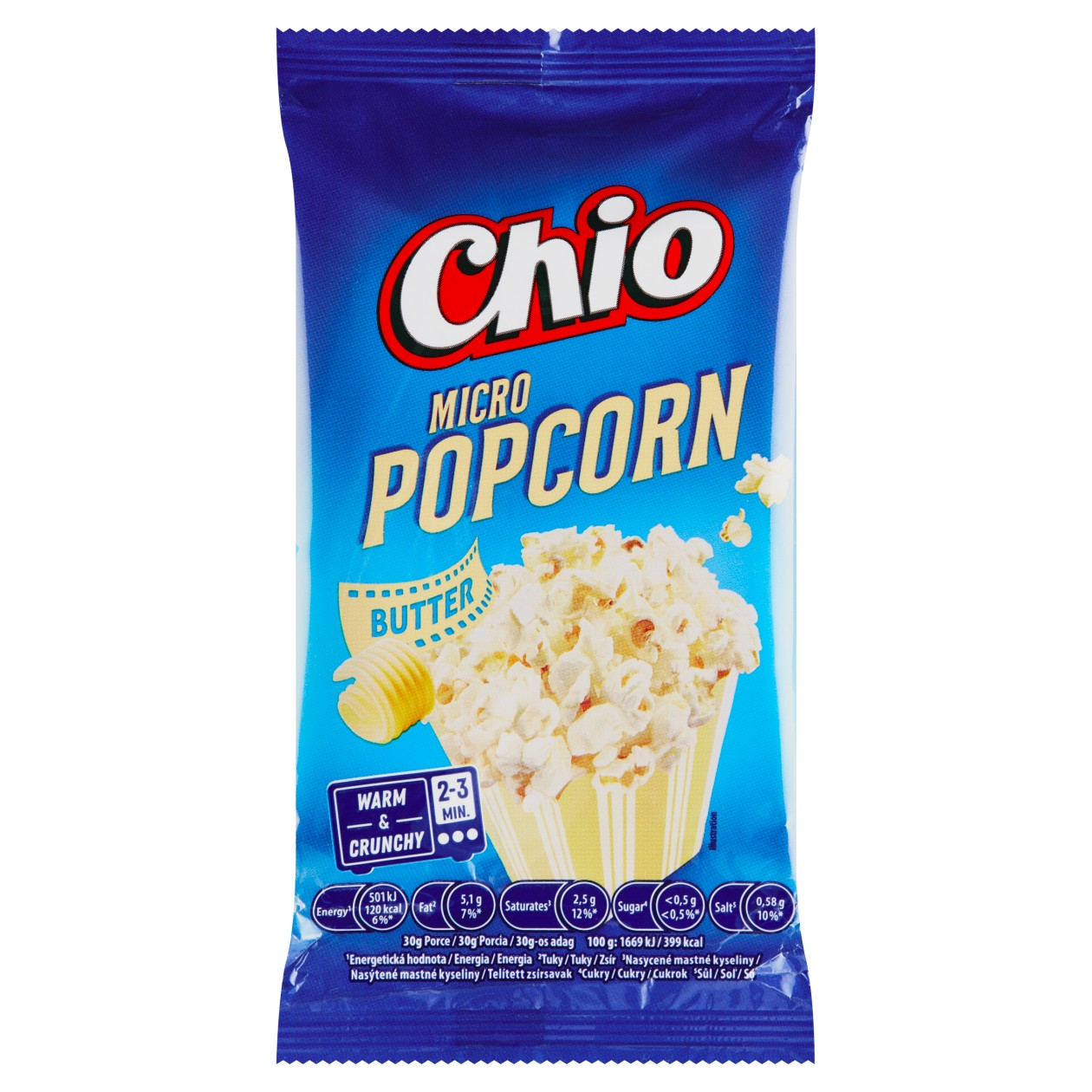 Chio Micro Popcorn S Máslovou Příchutí 80g