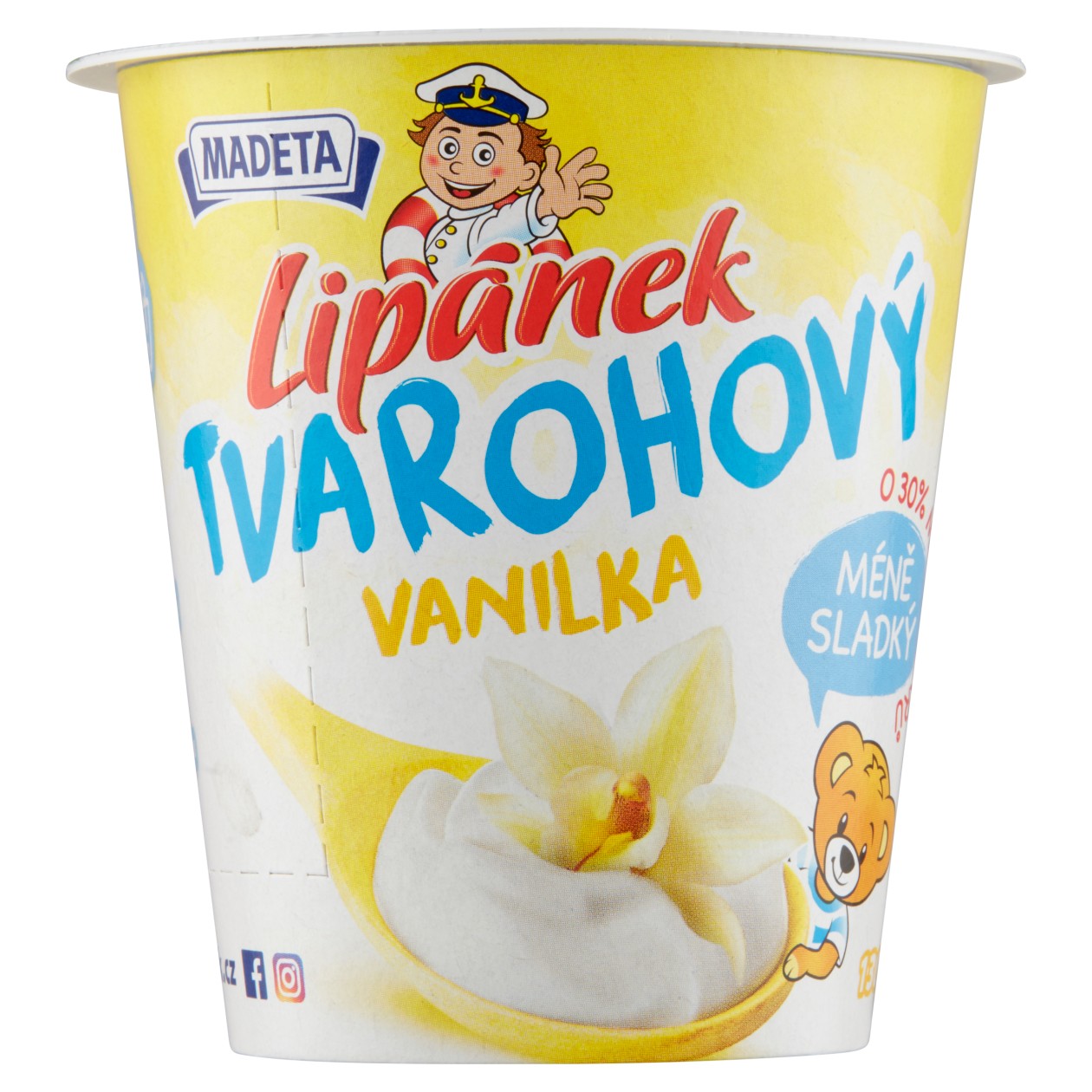 Madeta Lipánek Tvarohový Vanilka 130g