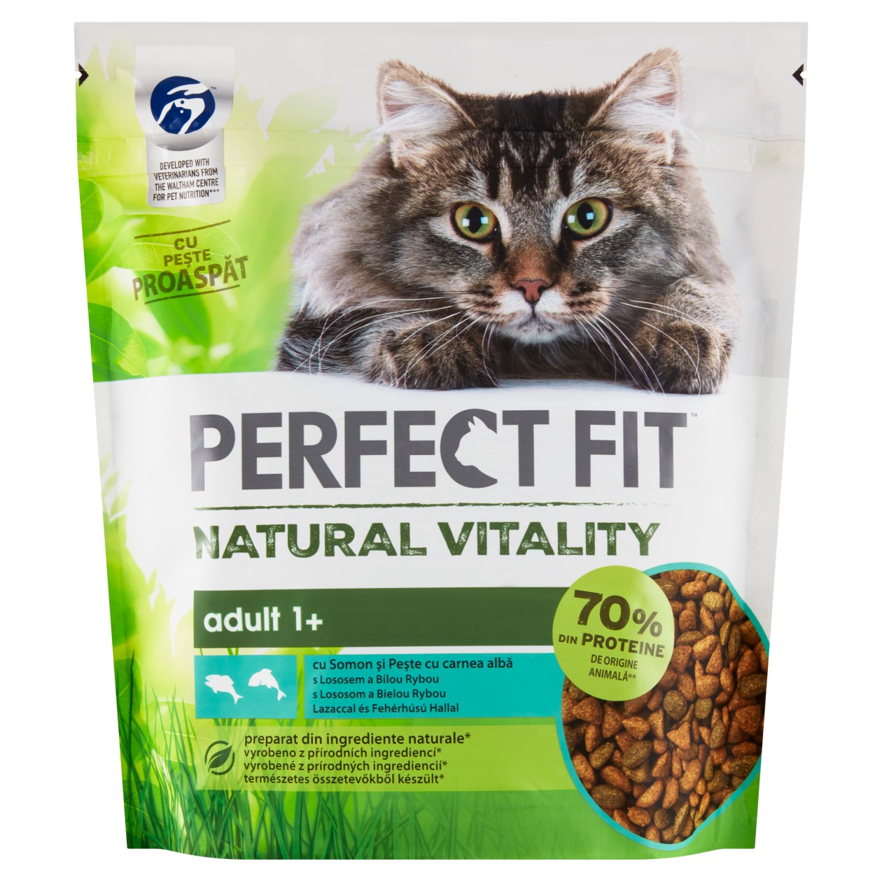 Perfect Fit Natural Vitality Adult 1+ S Lososem A Bílou Rybou 650g