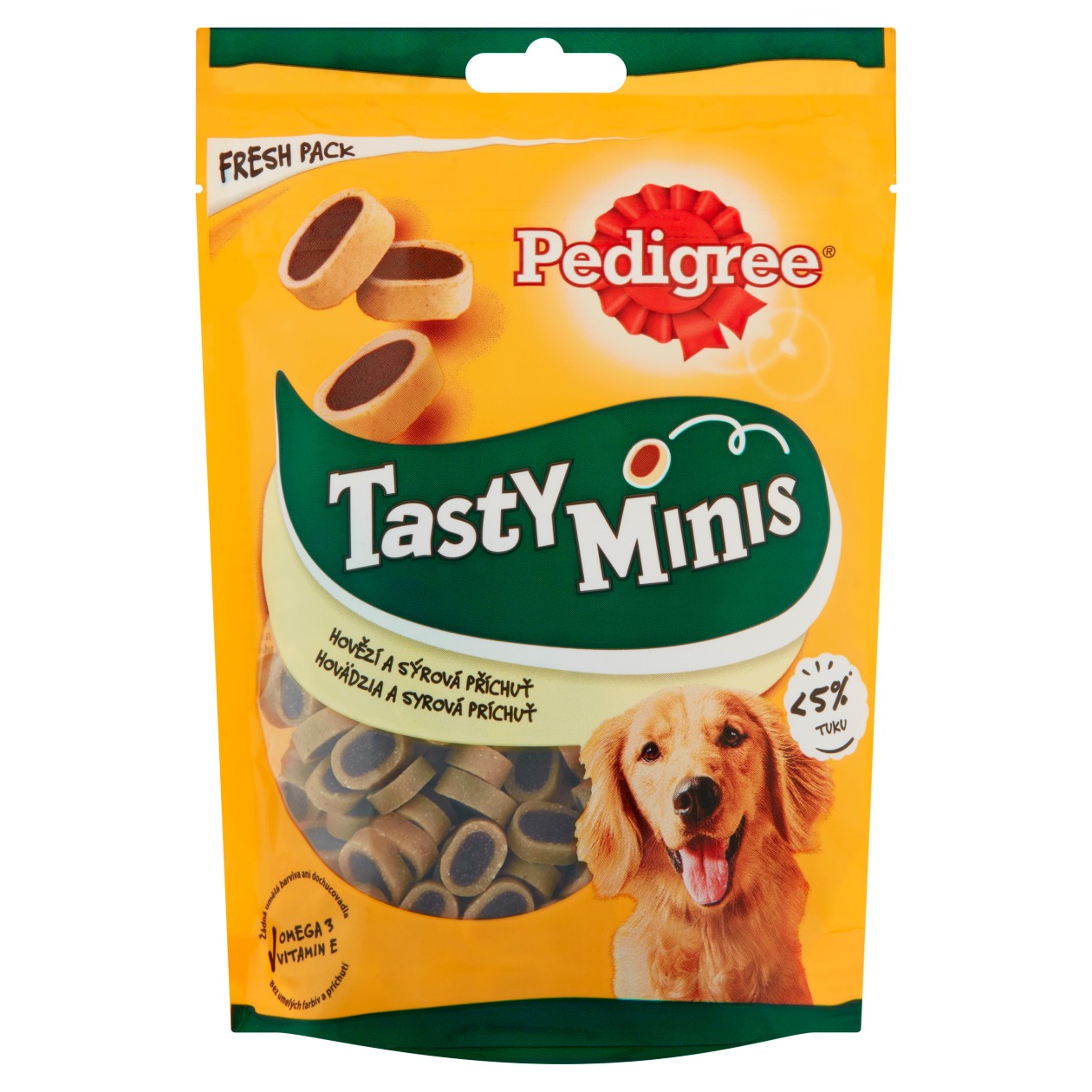 Pedigree Tasty Minis Hovězí A Sýrová Příchuť 140g