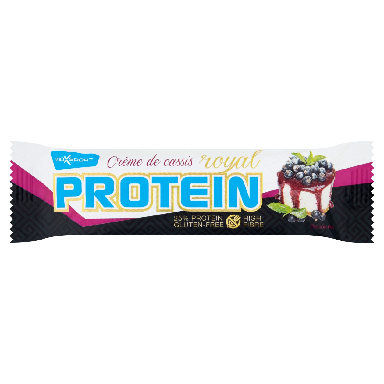 Maxsport Protein Royal Proteinová Tyčinka V Bílé Polevě S Příchutí Černého Rybízu 60g