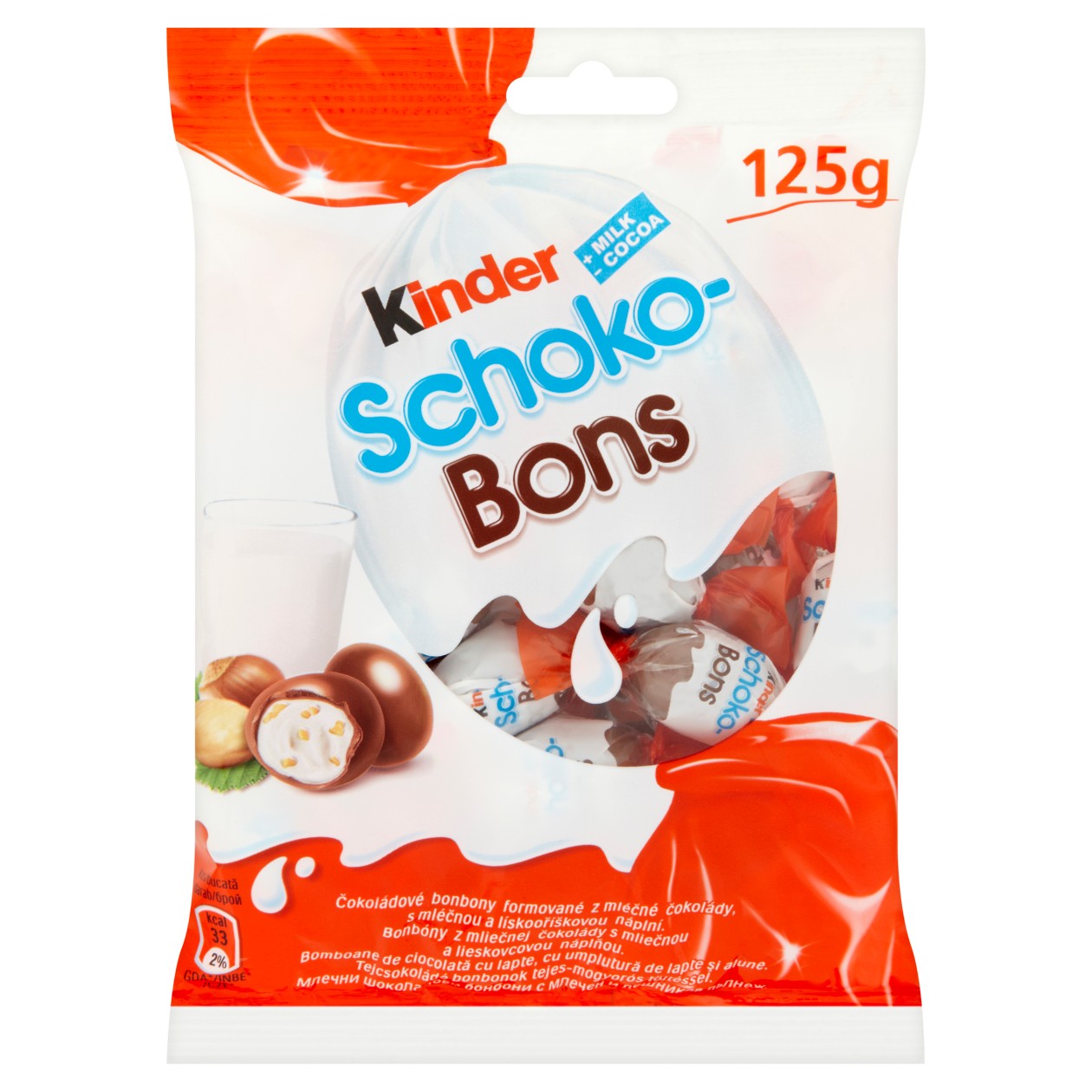 Kinder Schoko-Bons Chocolate Sweets 125g