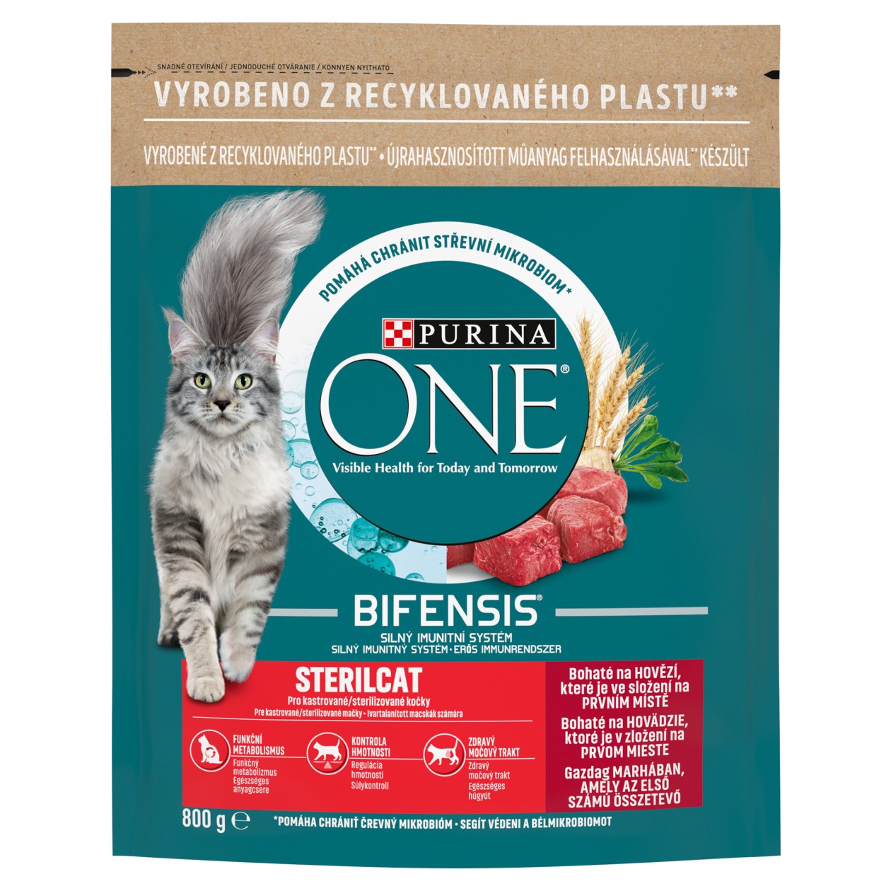 Purina One Sterilcat Rich On Beef 800g