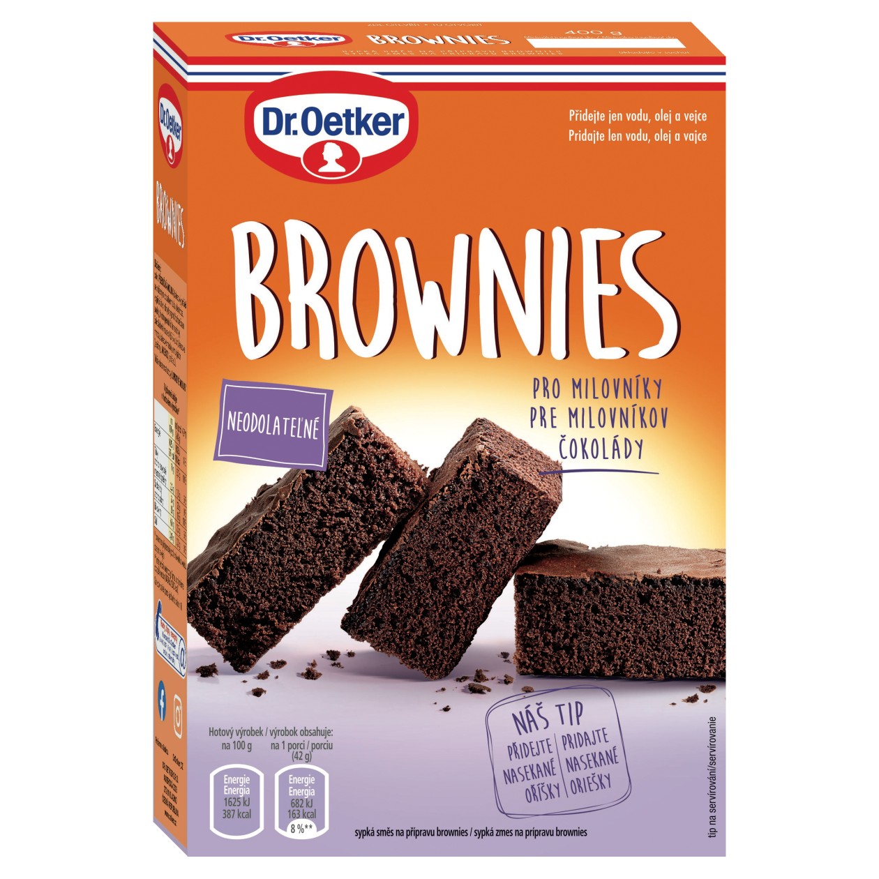 Dr. Oetker Čokoládové Brownies 400g
