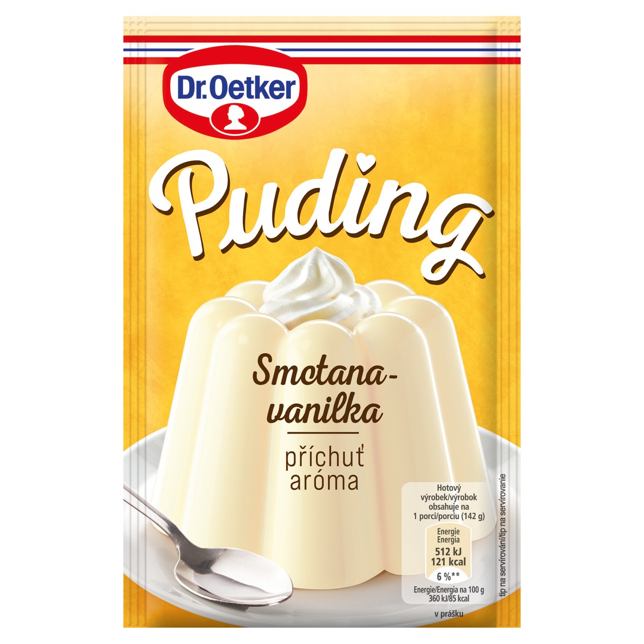 Dr. Oetker Puding Příchuť Smetana - Vanilka 38g