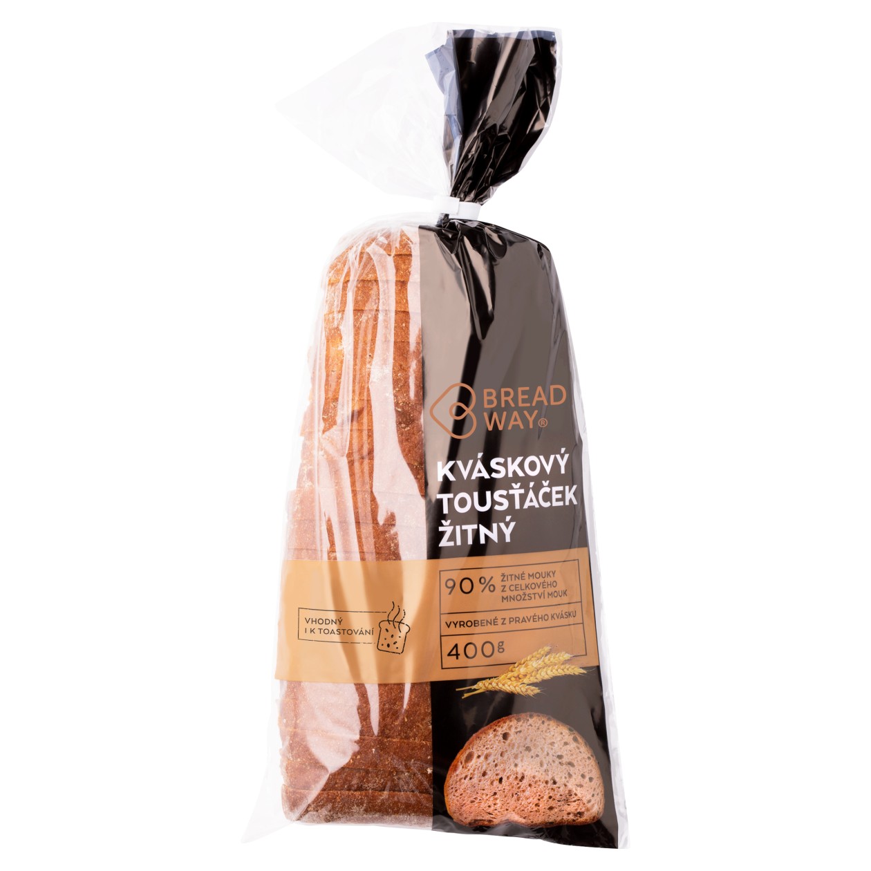 Breadway Kváskový Chléb Žitný 400g