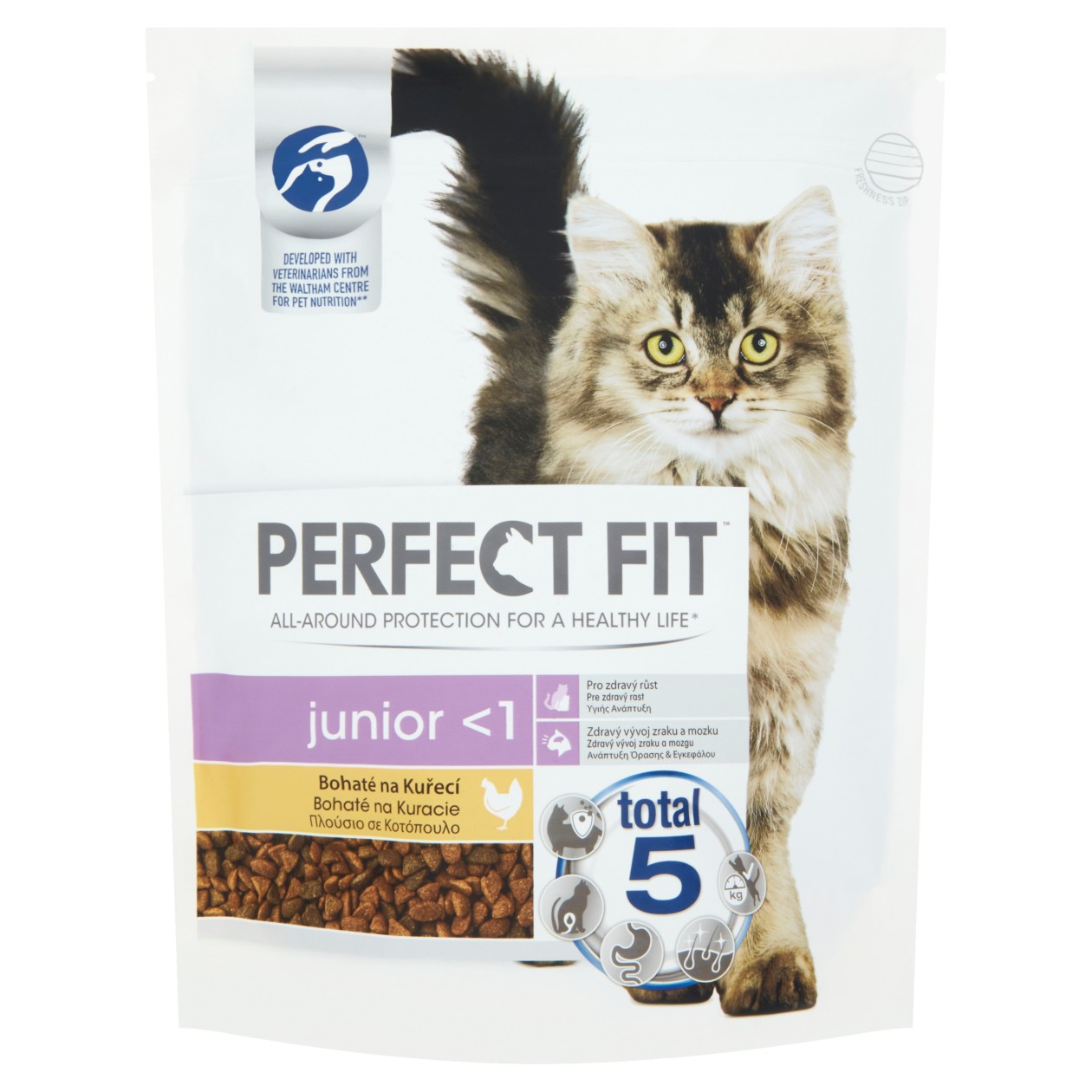 Perfect Fit Junior Kompletní Suché Krmivo Pro Koťata Bohaté Na Kuřecí 750g