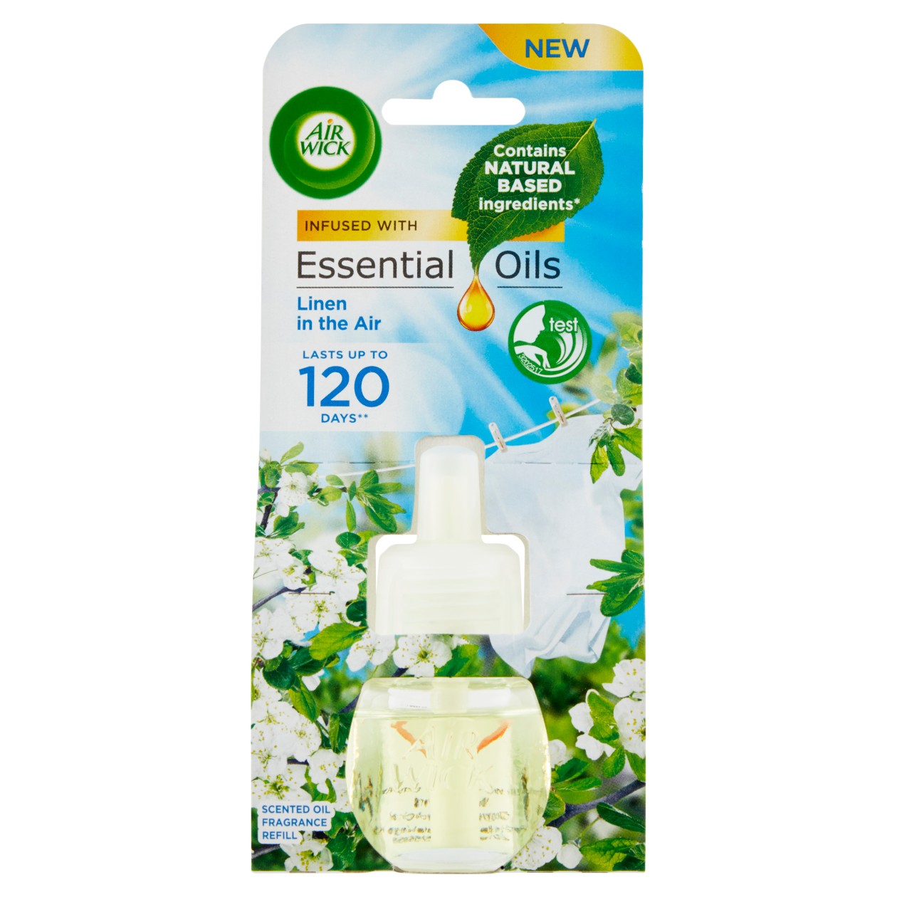 Air Wick Essential Oils Tekutá Náplň Do Elektrického Přístroje Prádlo Ve Vánku 19Ml