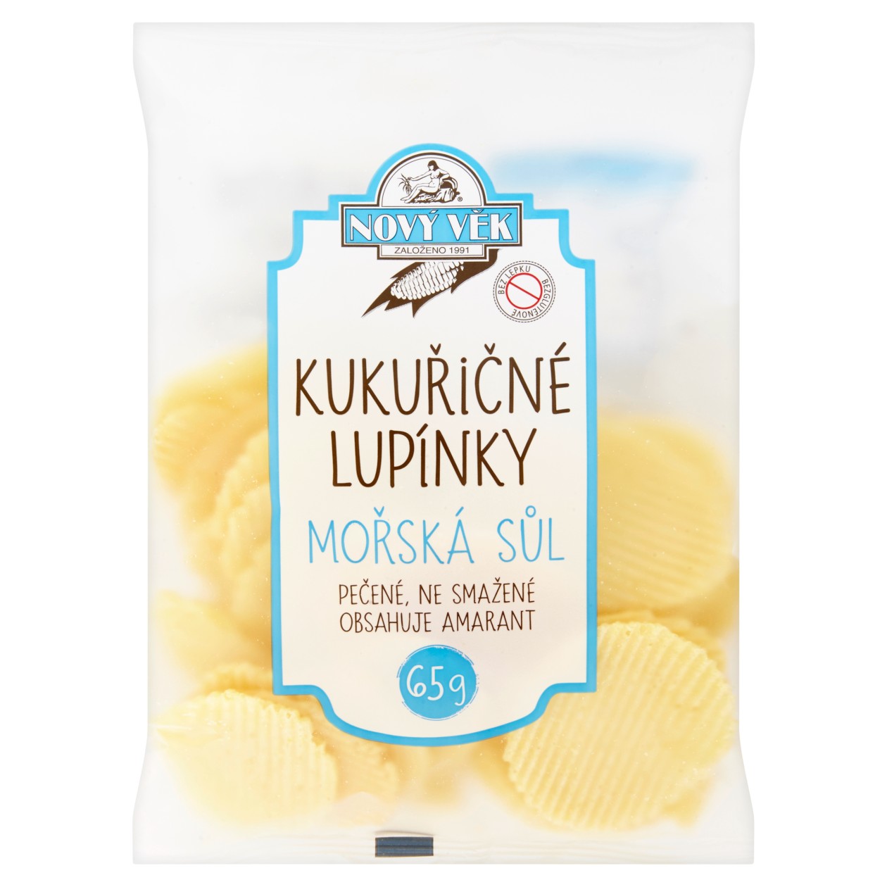 Nový Věk Kukuřičné Lupínky Mořská Sůl 65g