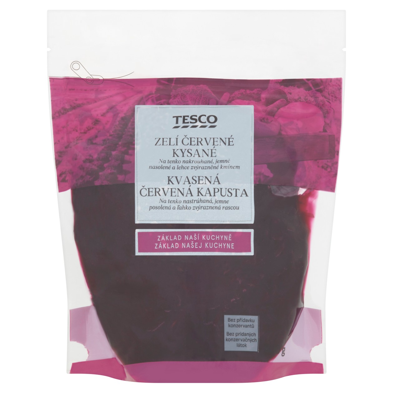 Tesco Zelí Červené Kysané 500g