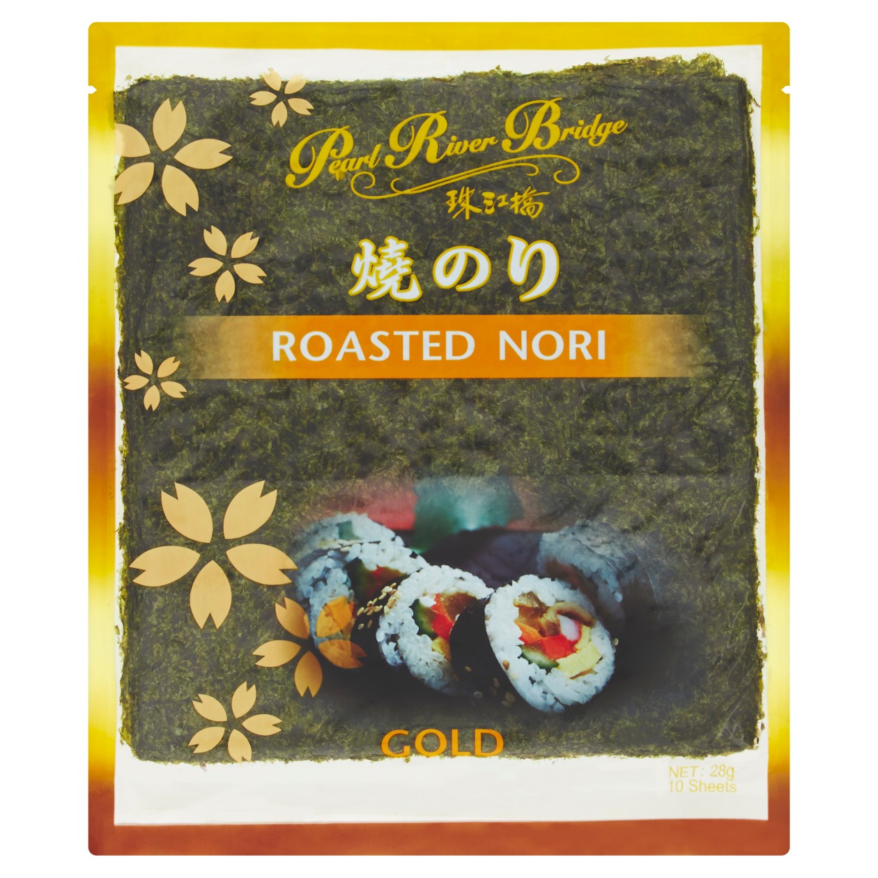 Pearl River Bridge Roasted Nori 10 pcs 28g