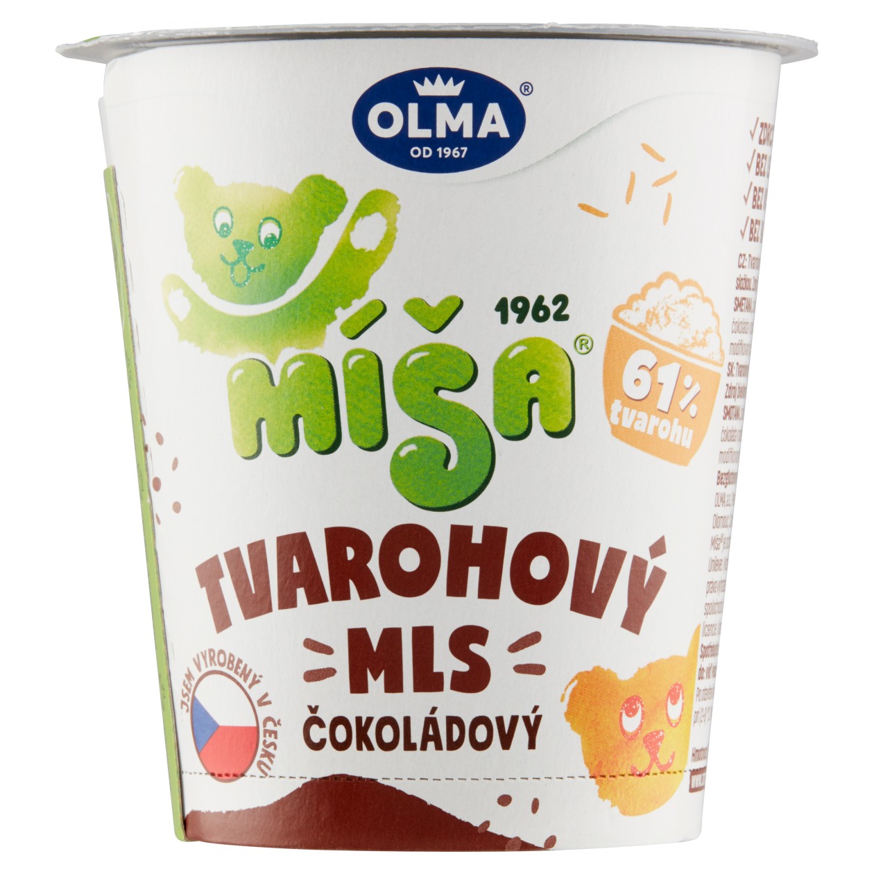 Olma Míša Tvarohový mls Čokoládový 130g
