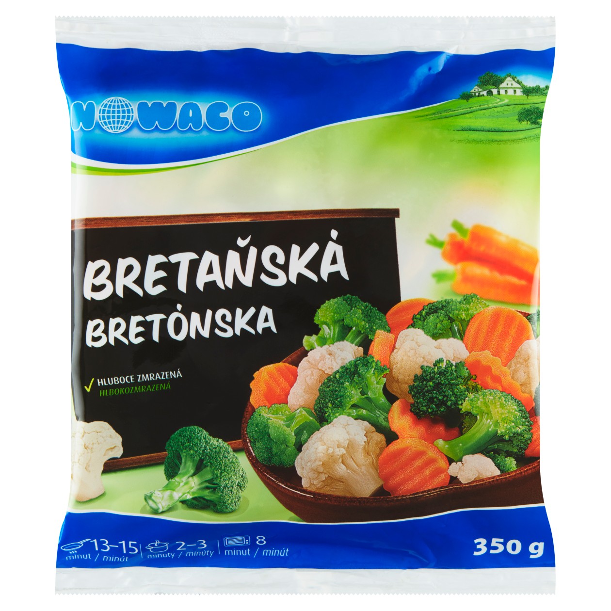 Nowaco Bretaňská Zeleninová Směs Hluboce Zmrazená 350g