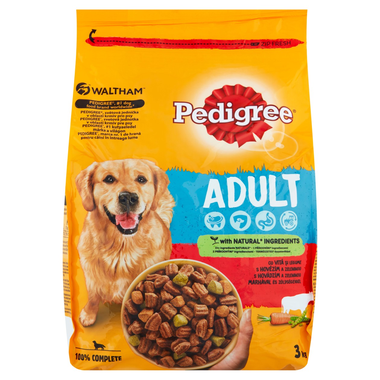 Pedigree Adult S Hovězím A Zeleninou 3Kg