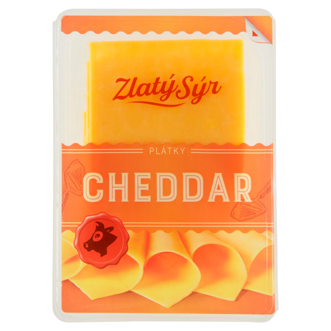 Zlatý Sýr Cheddar Plátky 100g