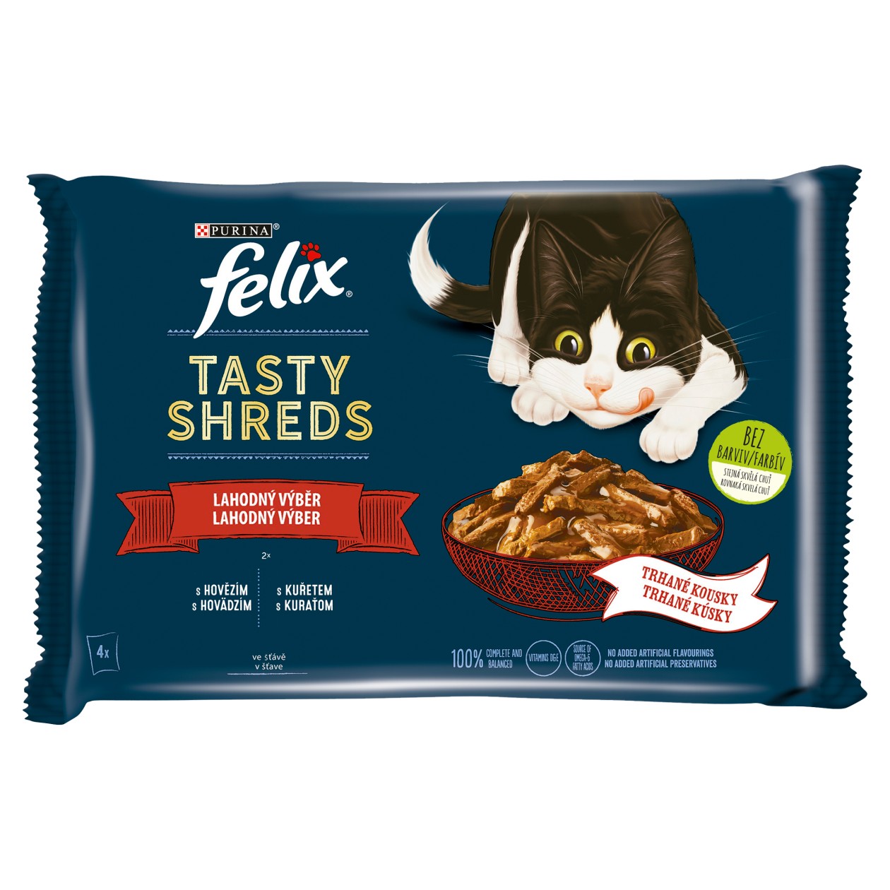 Felix® Tasty Shreds Selection In Jelly 4 X 80g