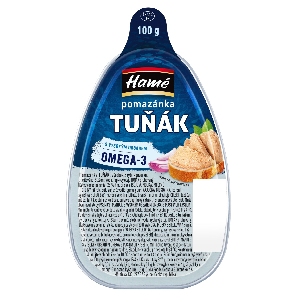 Hamé Pomazánka Tuňák 100g