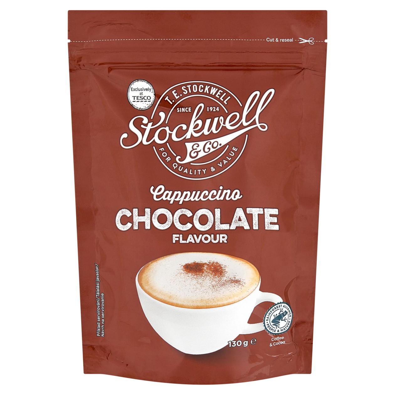 Stockwell & Co. Cappuccino Chocolate Flavour 130g