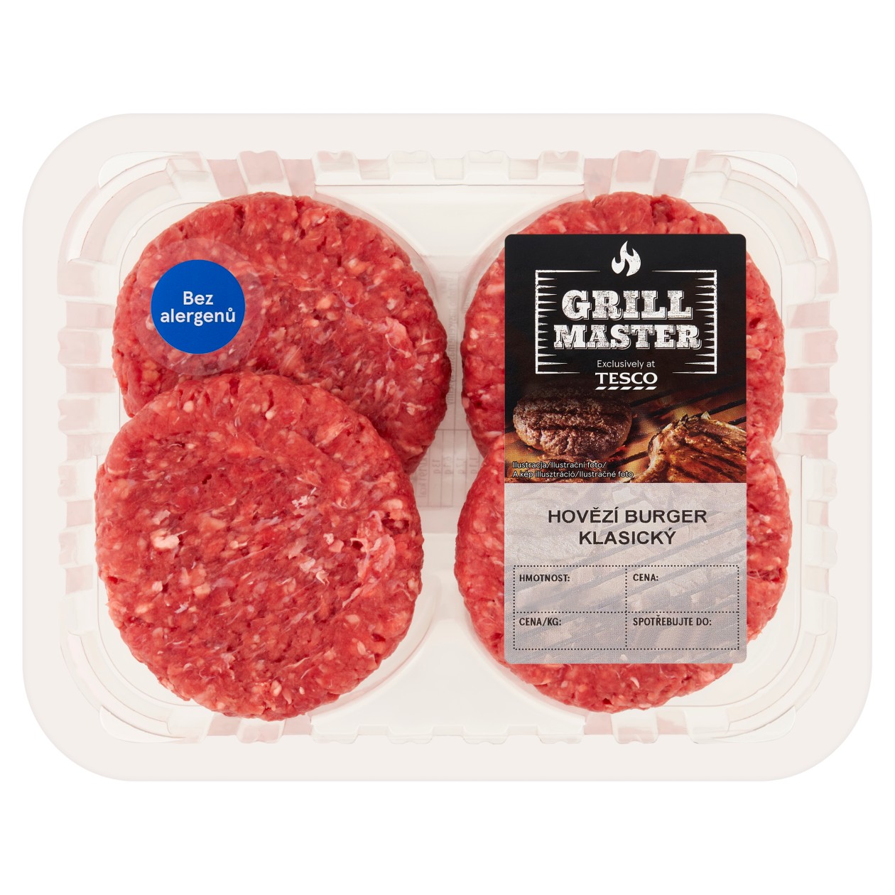 Tesco grill Master Beef Burger Classic 0.440Kg