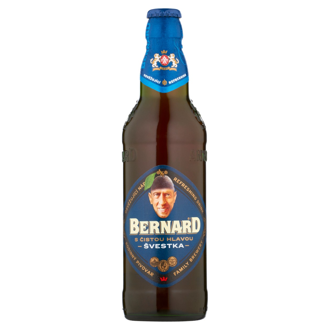 Bernard S Čistou Hlavou Švestka 0,5L