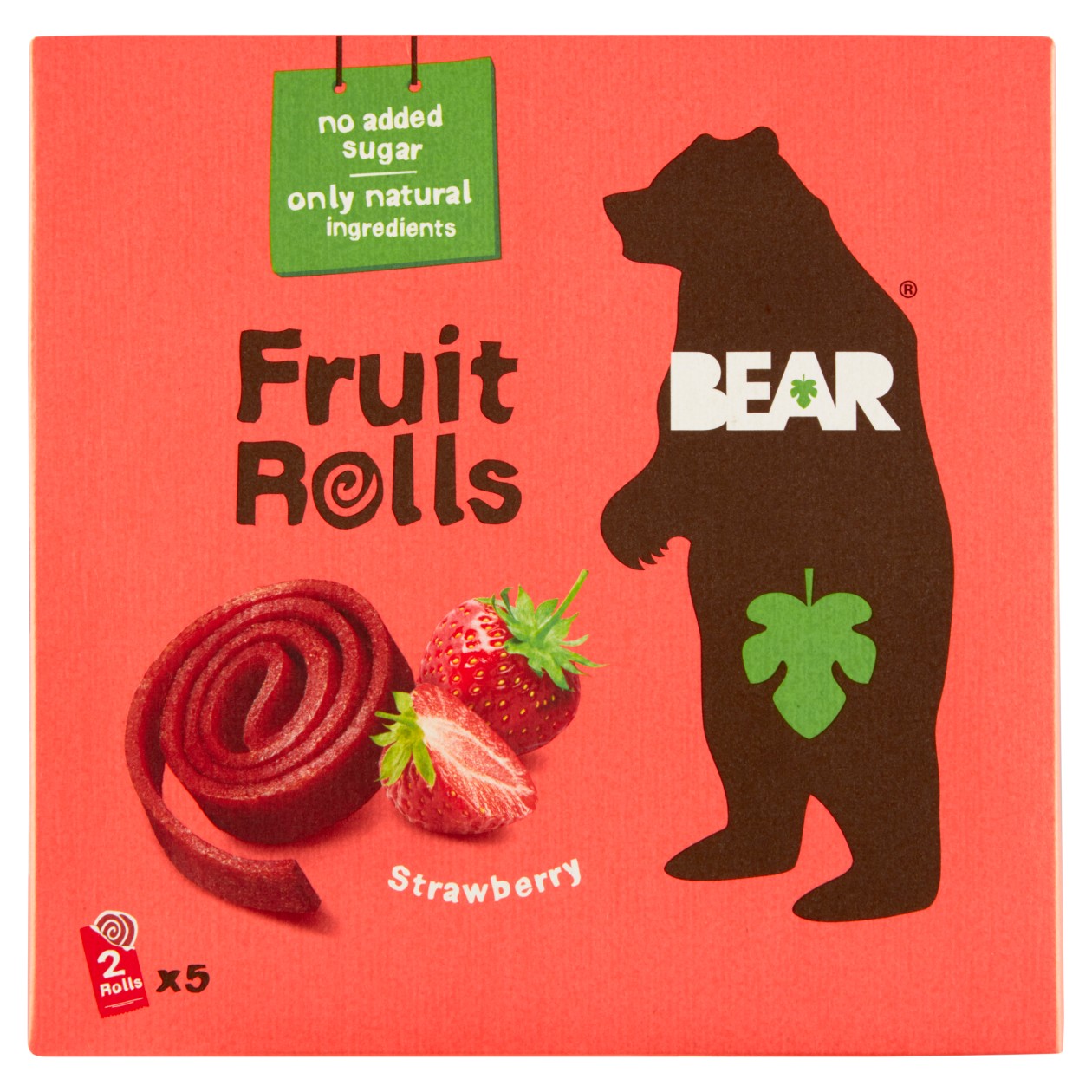 Bear Strawberry Jemně Sušené Rolované Plátky Z Ovoce A Zeleniny 5 X 20g