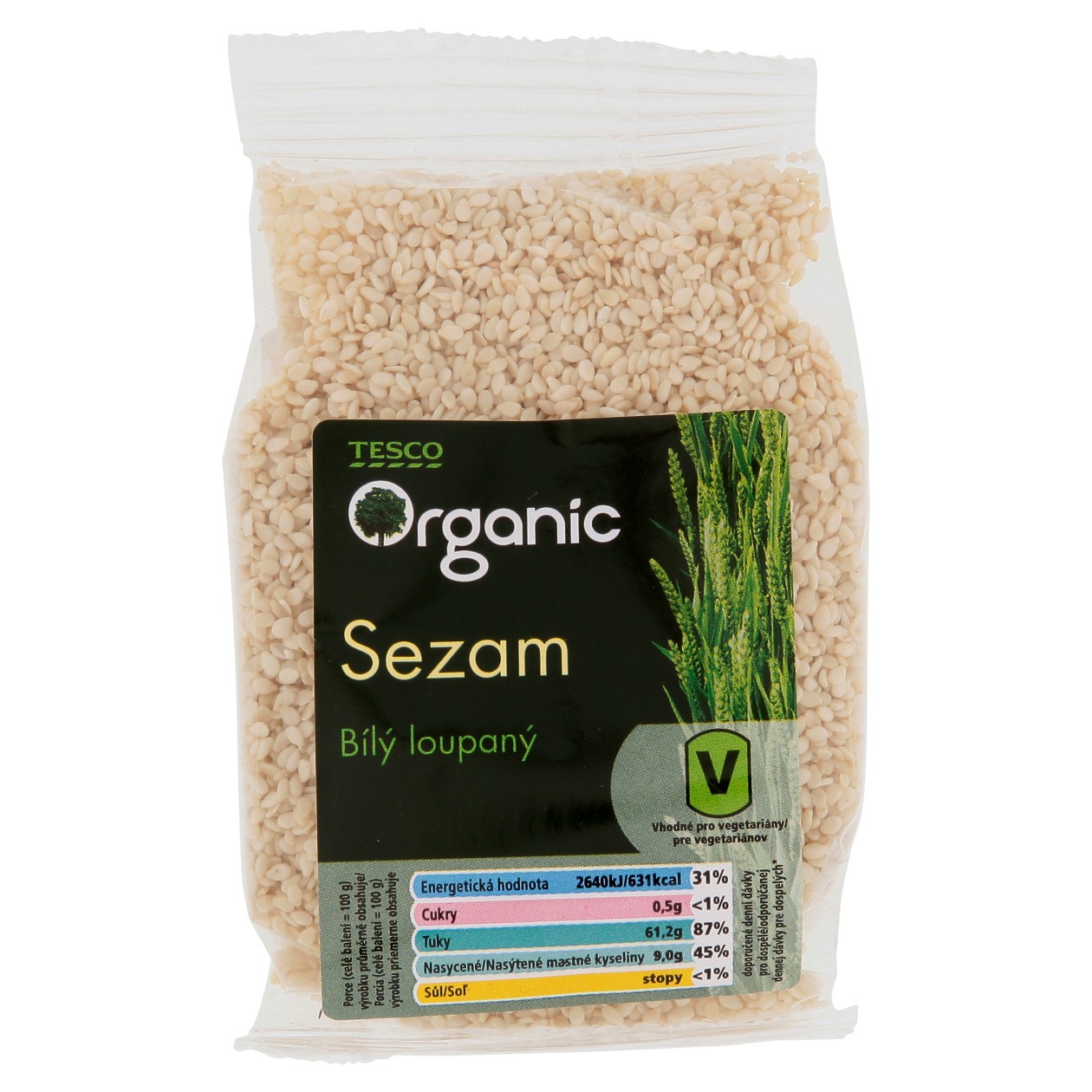 Tesco Organic Bio Sezam Bílý Loupaný 100g