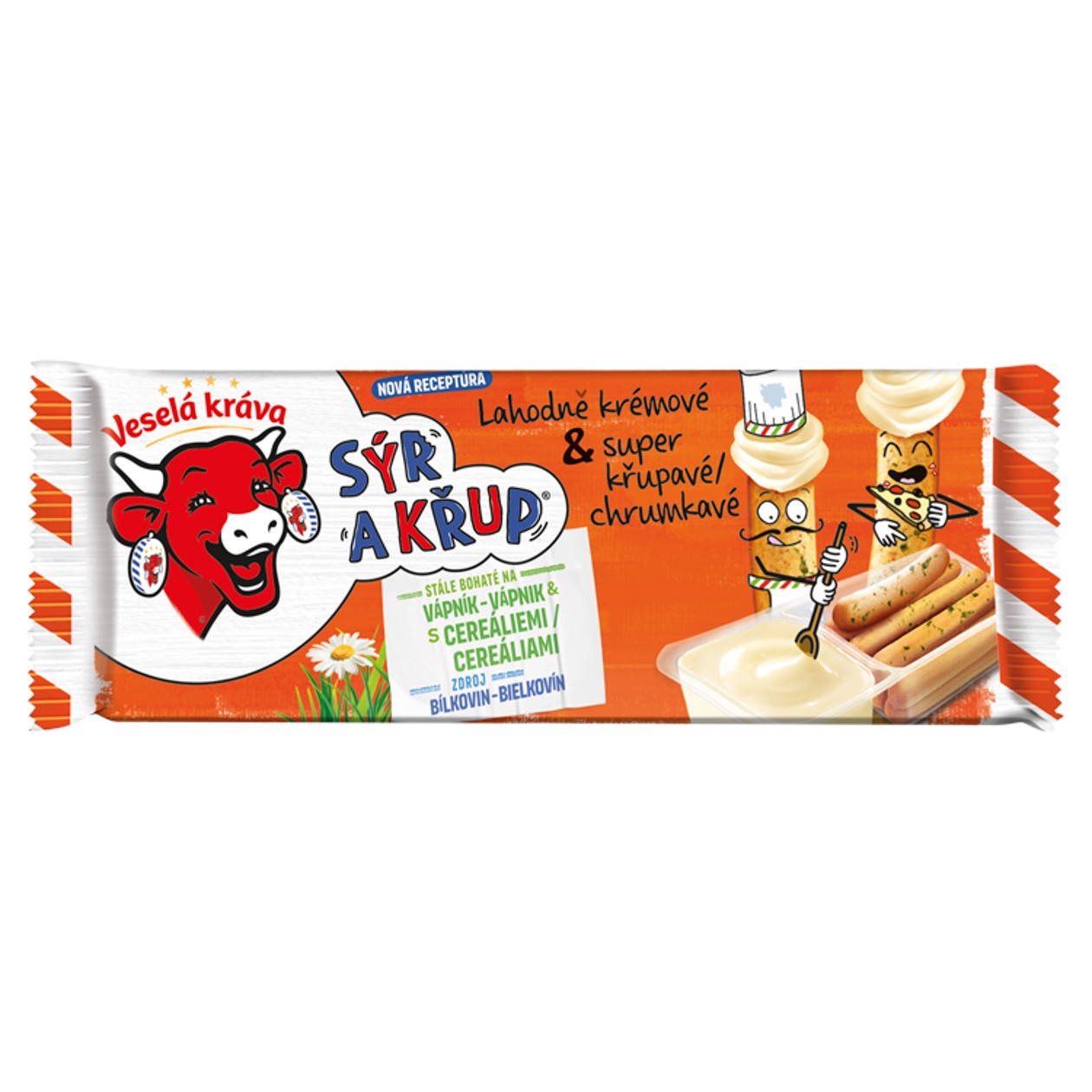 Veselá Kráva Sýr A Křup S Tyčinkami S Pizza Příchutí 35g