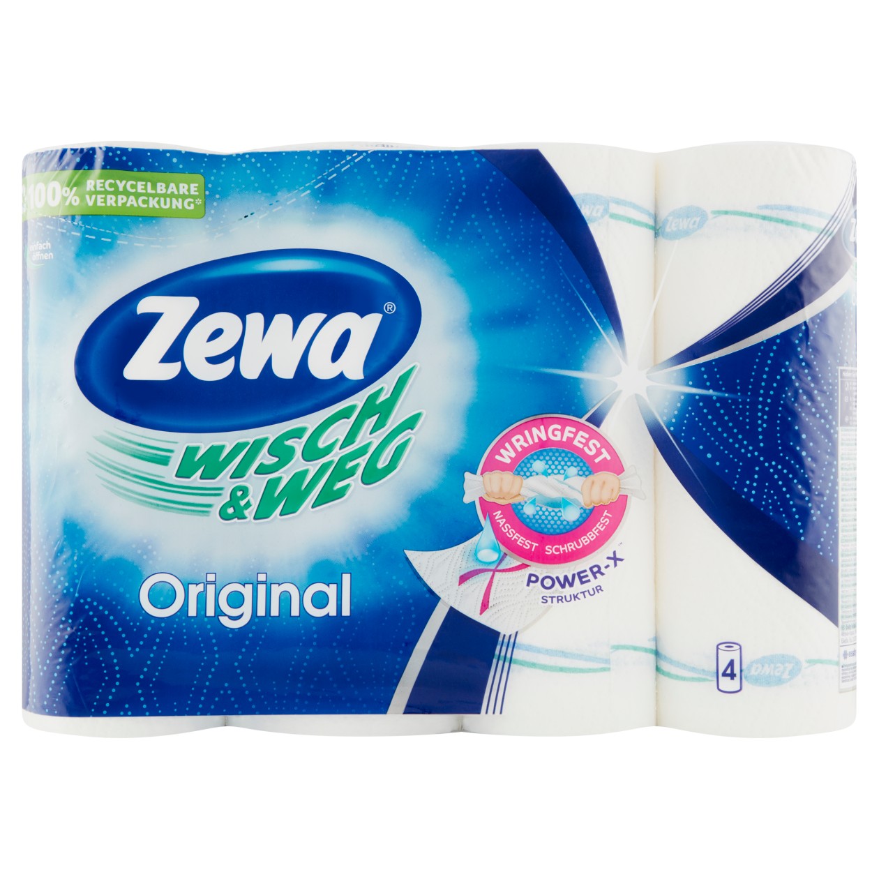 Zewa Wisch&Weg Original Kuchyňské Utěrky 4 Role