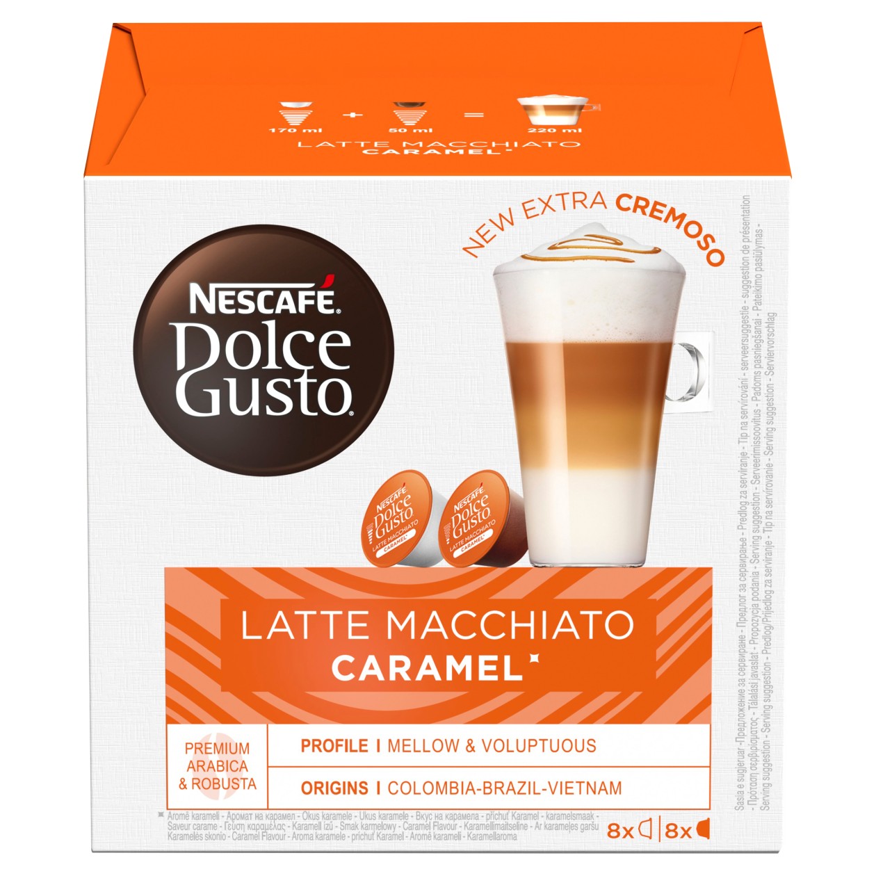 Nescafé® Dolce gusto® Latte Macchiato Caramel - Kávové Kapsle - 16 Ks
