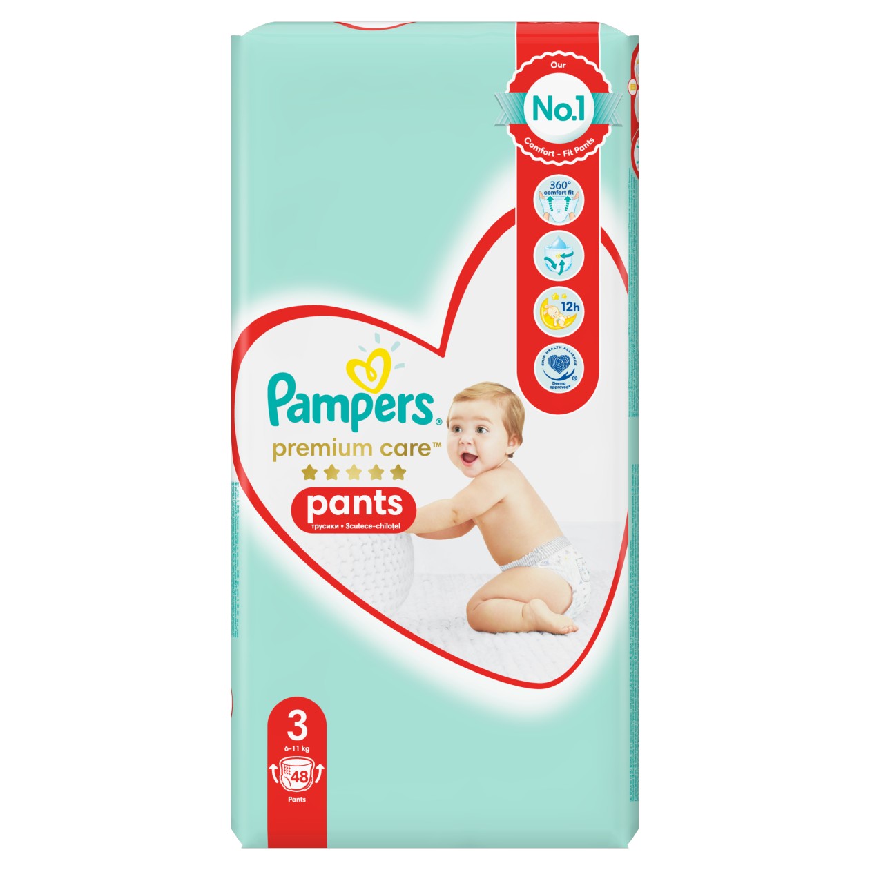 Pampers Premium Pants Mid 48Ks