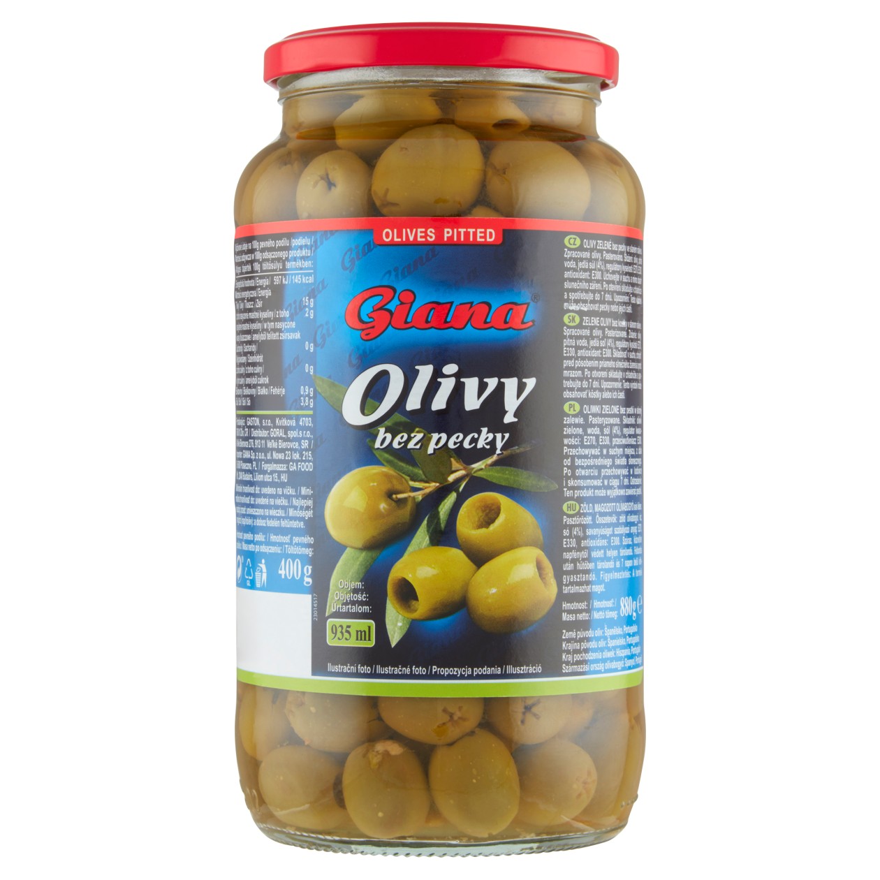 G Olivy Zel.Bez Pec.880g/400g