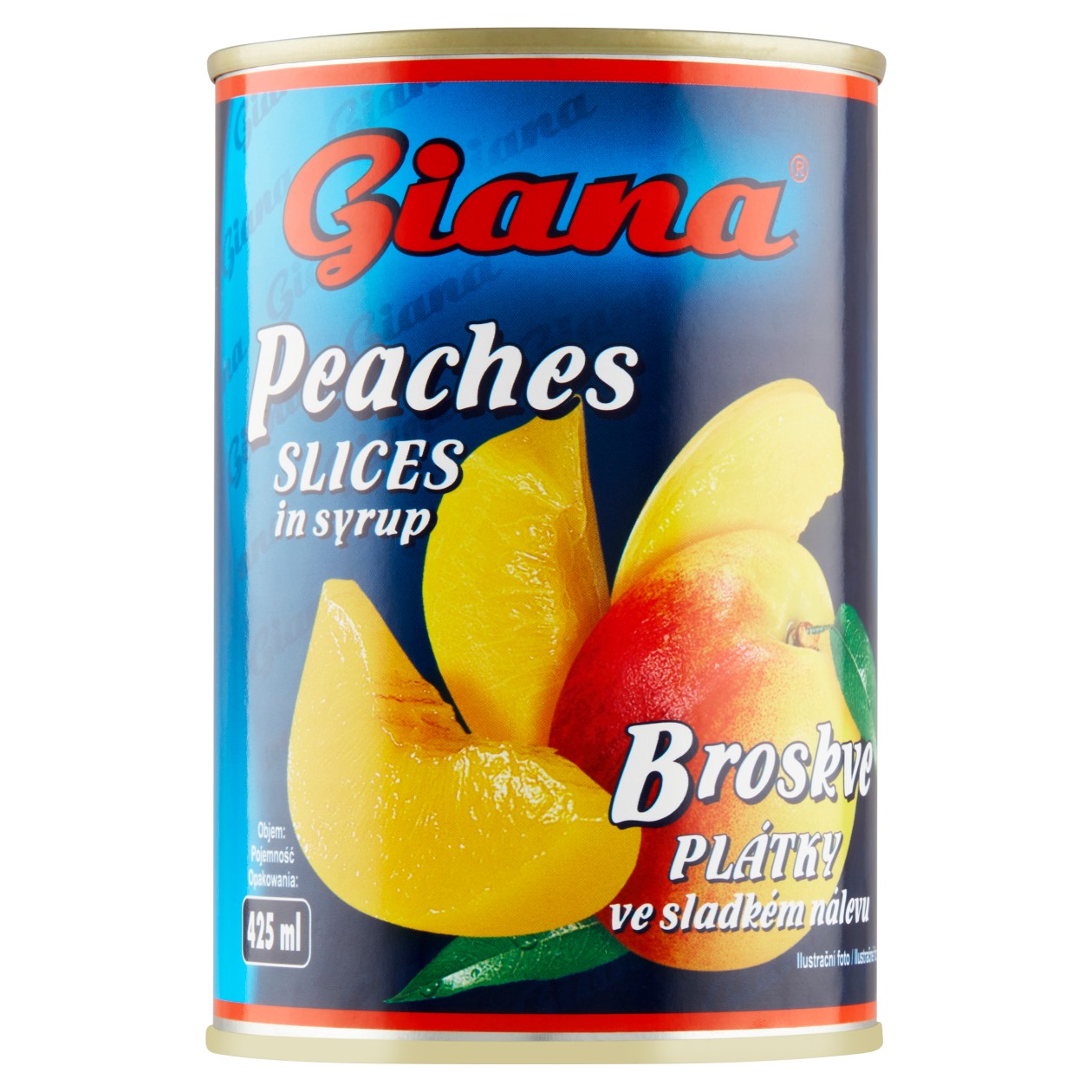 Giana Broskve Plátky Ve Sladkém Nálevu 410g