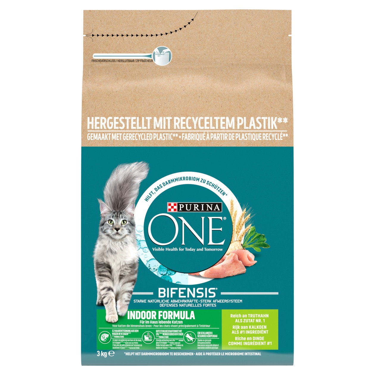 Purina One Indoor, Bohaté Na Krůtu A Celozrnné Obiloviny 3Kg