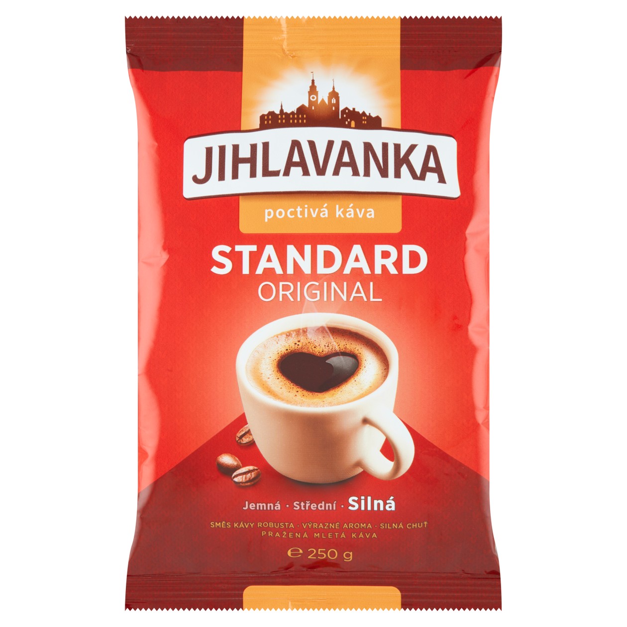 Jihlavanka Standard Original Pražená mletá Káva 250g