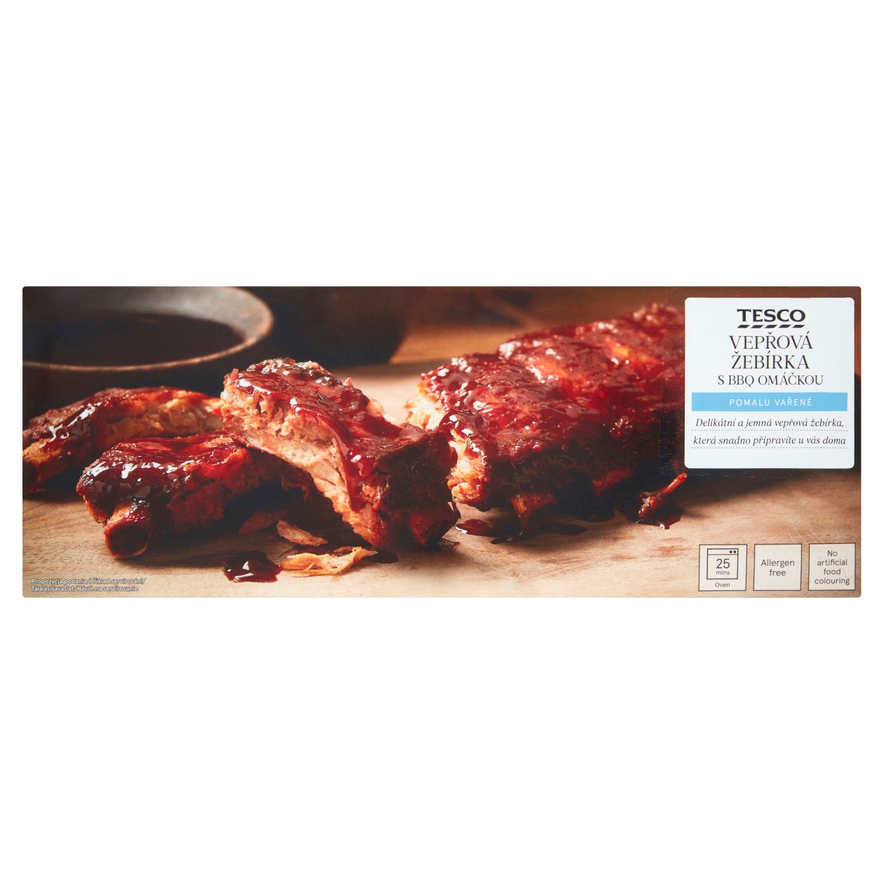 Tesco Vepřová Žebírka S Bbq Omáčkou 600g