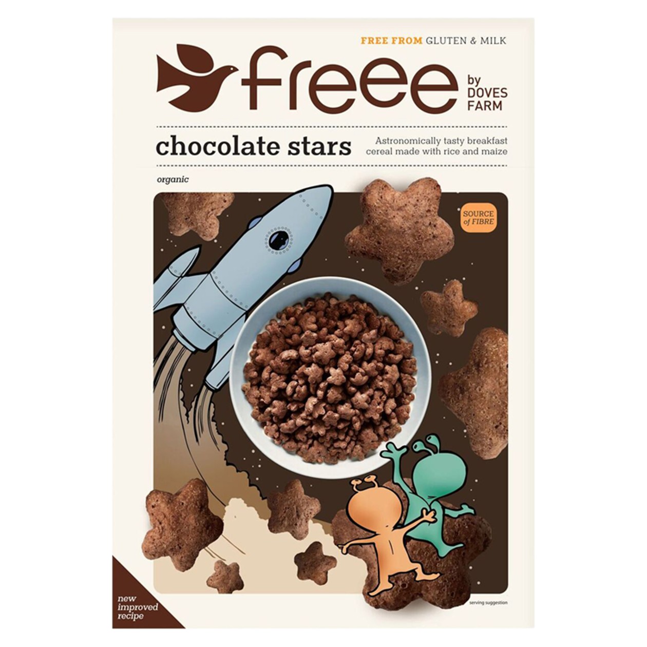Doves Farm Freee Čokoládové Hvězdičky 300g