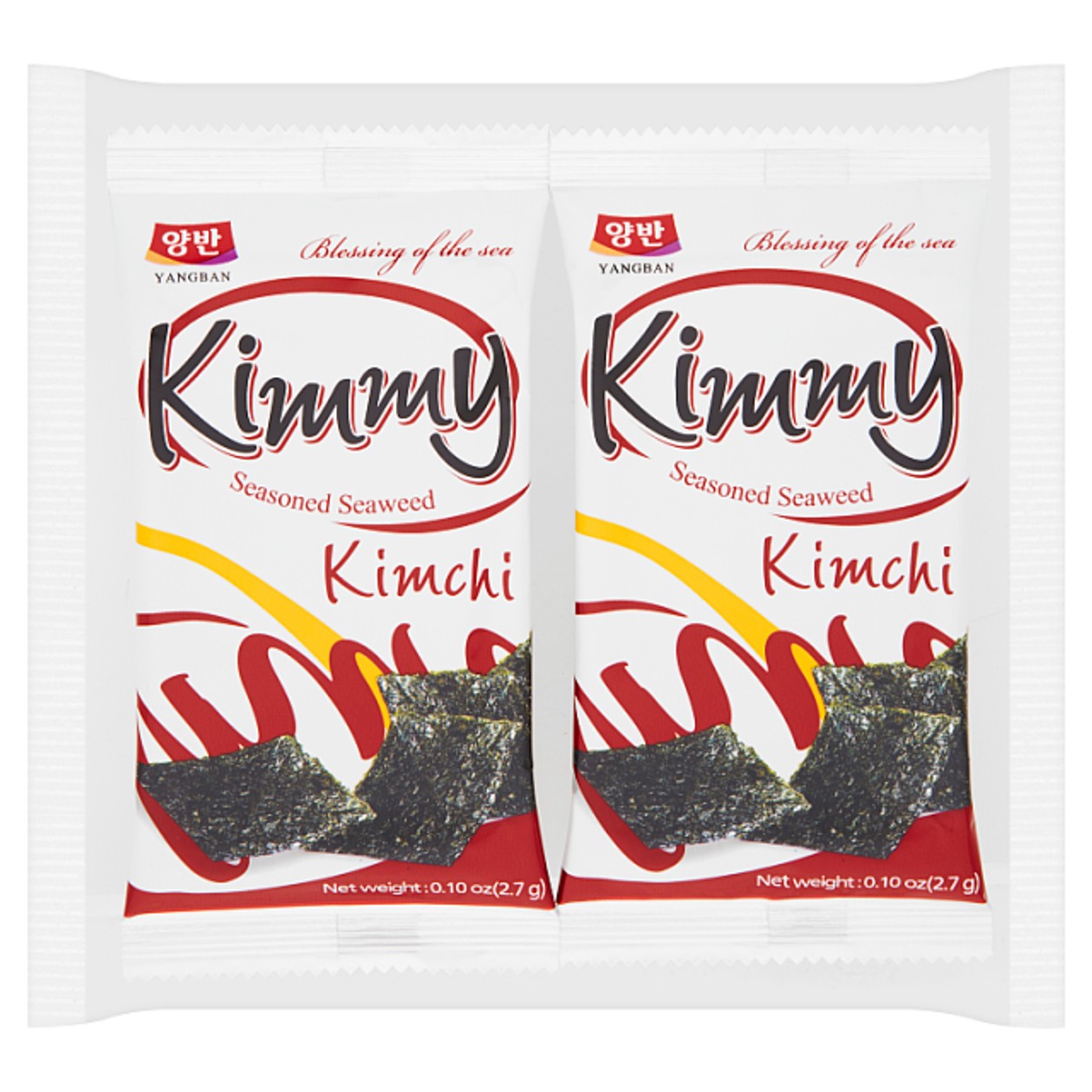 Snack Mořské Řasy Sušené, Pražené, Kořeněné S Příchutí Kim Chi 21,6g