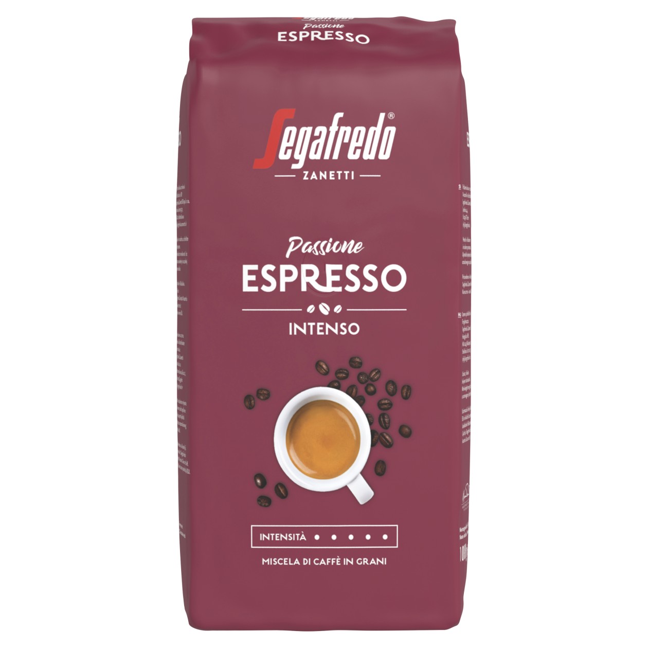 Segafredo Zanetti Passione Espresso Intenso Káva Pražená Zrnková 1000g