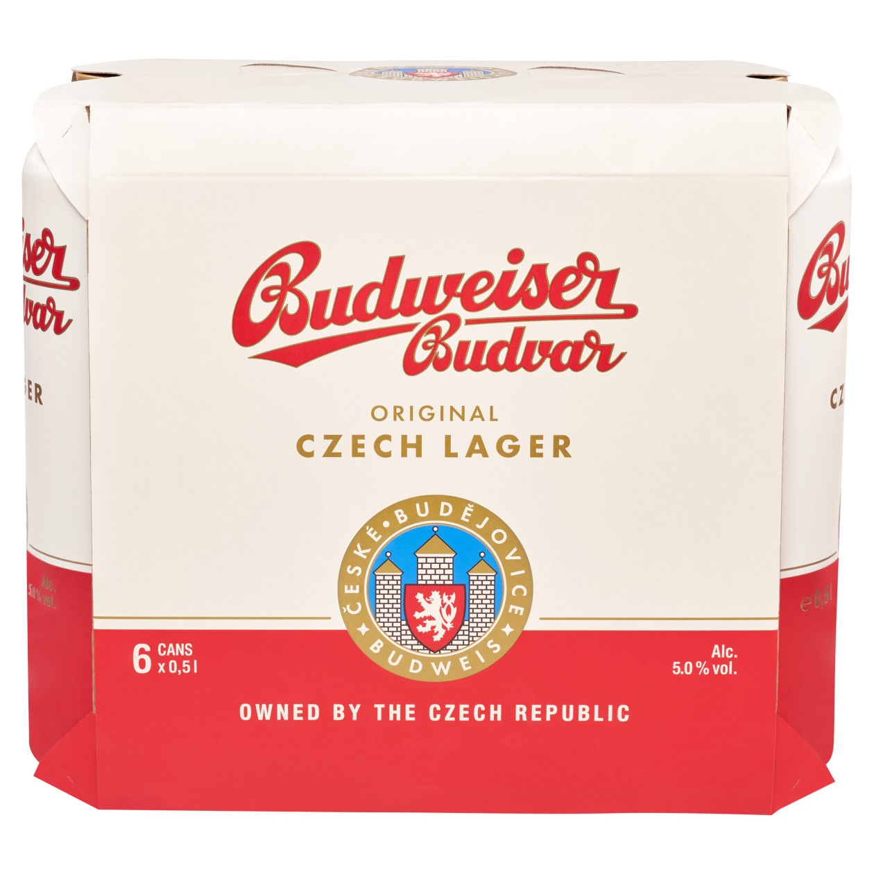Budweiser Budvar Original Pivo Ležák Světlé 6 X 0,5L (3L)