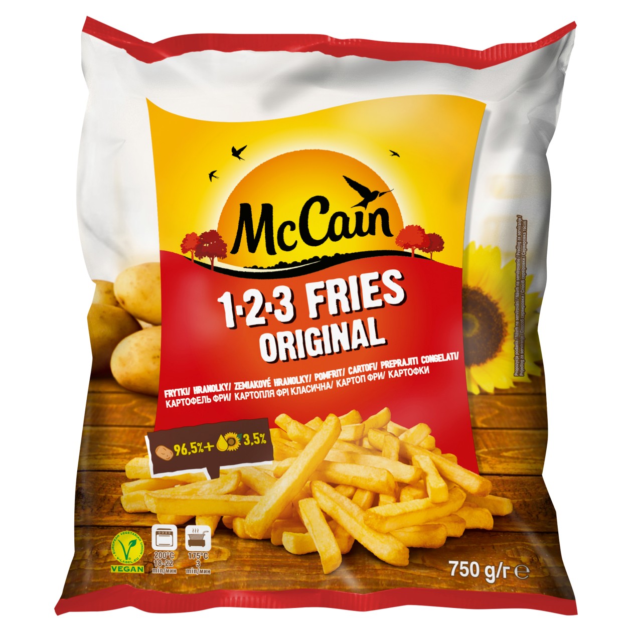 Mccain 123 Fries Original 750g
