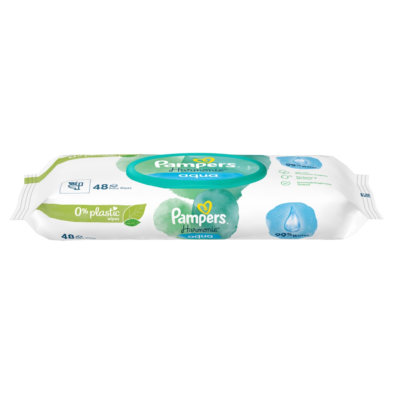 Pampers Harmonie Aqua Dětské Čisticí Ubrousky 1 Balení = 48 Ubrousků