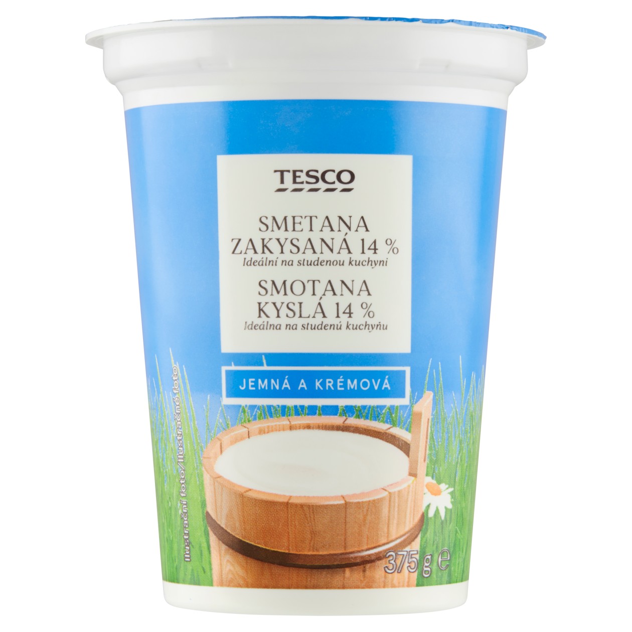 Tesco Smetana Zakysaná 14 % 375g