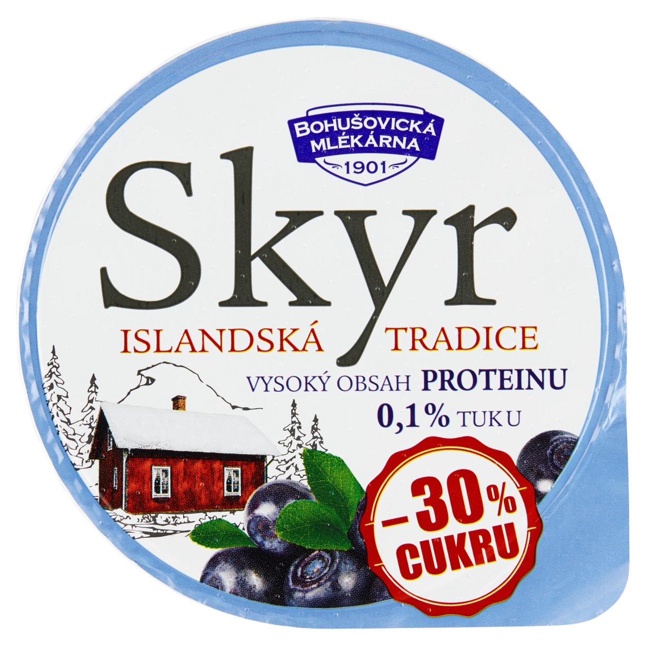BohụŠovická mlékárna Skyr Borůvka 130g